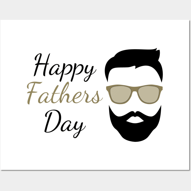 Happy Fathers Day Wall Art by Bishop Creations